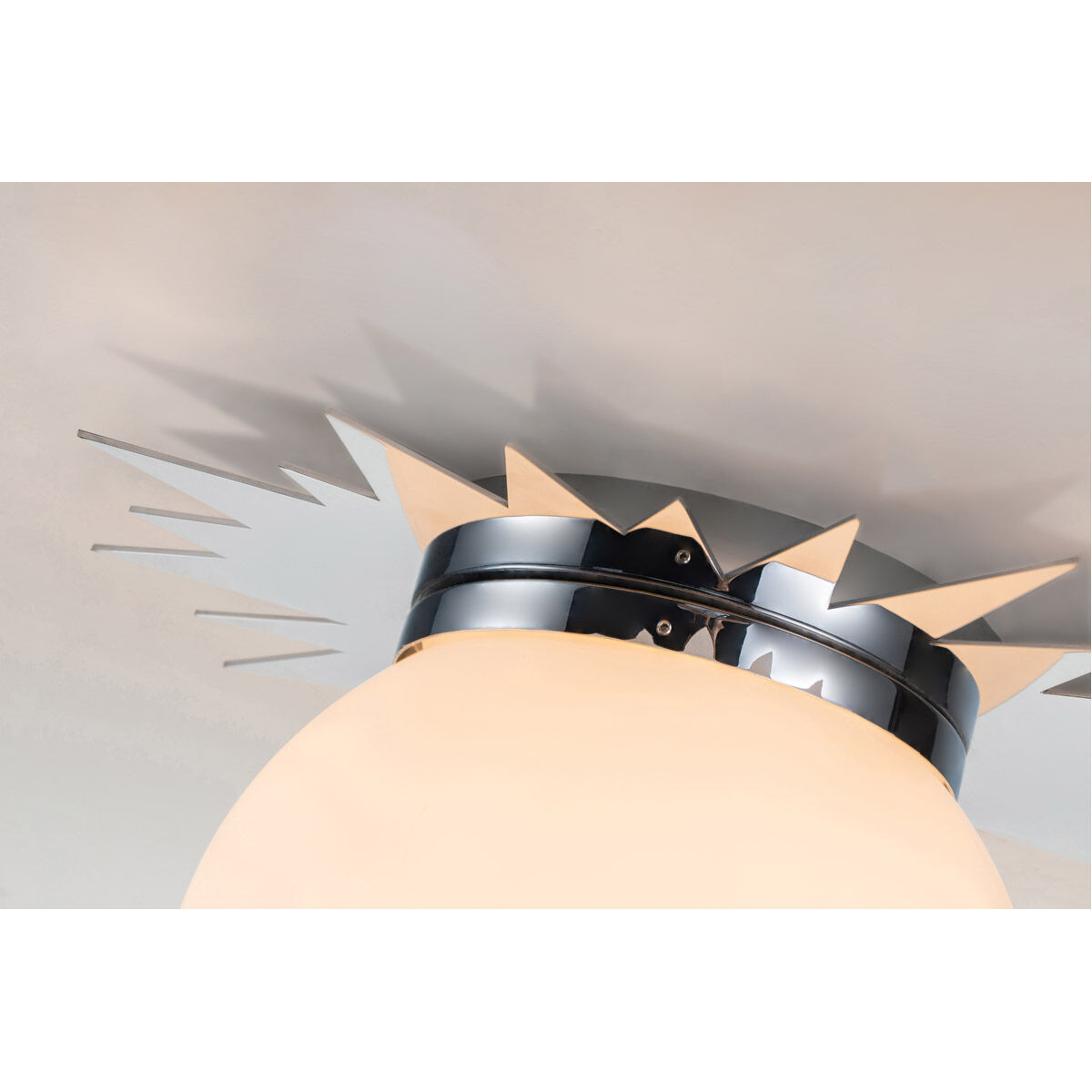 Soleil 3 Light PC Bath/Flush Mounts Ceiling Light in Polished Chrome